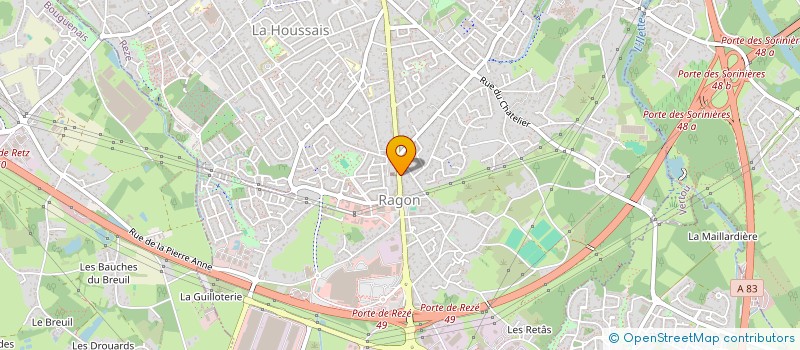 localisation de l'entreprise MONSIEUR ROMUALD EUDES à REZE