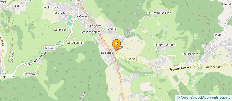 localisation de l'entreprise MONSIEUR ROMUALD FRANCK à VOIRON