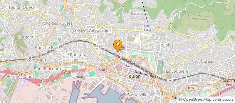 localisation de l'entreprise MONSIEUR ROMUALD FULCHIRON  TOULON