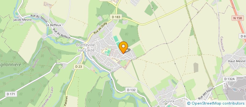localisation de l'entreprise MONSIEUR ROMUALD GAFFE  BRETTEVILLE-SUR-LAIZE