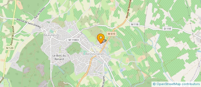 localisation de l'entreprise MONSIEUR ROMUALD GELOT  RESTINCLIERES