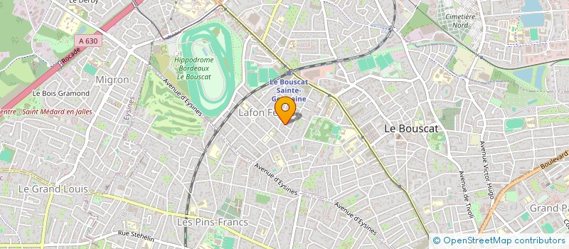 localisation de l'entreprise MONSIEUR ROMUALD GICQUIAUD à LE BOUSCAT