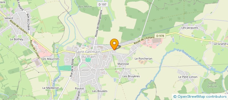 localisation de l'entreprise MONSIEUR ROMUALD GRILLET  SAINT-GERMAIN-DU-PLAIN