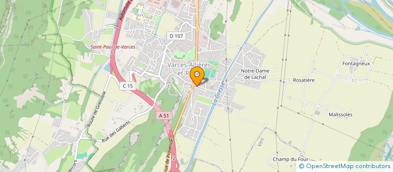 localisation de l'entreprise MONSIEUR ROMUALD GRILLET  SAINT-PAUL-DE-VARCES