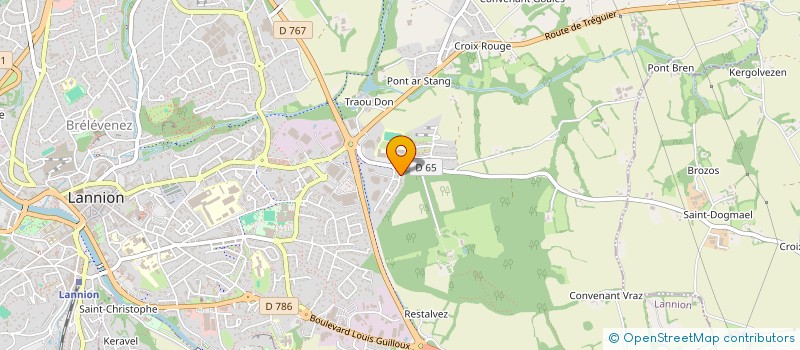 localisation de l'entreprise MONSIEUR ROMUALD GUELOU  LANNION