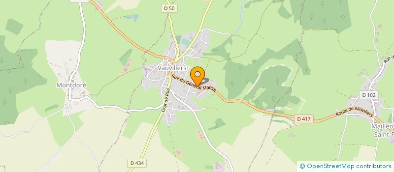 localisation de l'entreprise MONSIEUR ROMUALD GUEPRATTE  VAUVILLERS