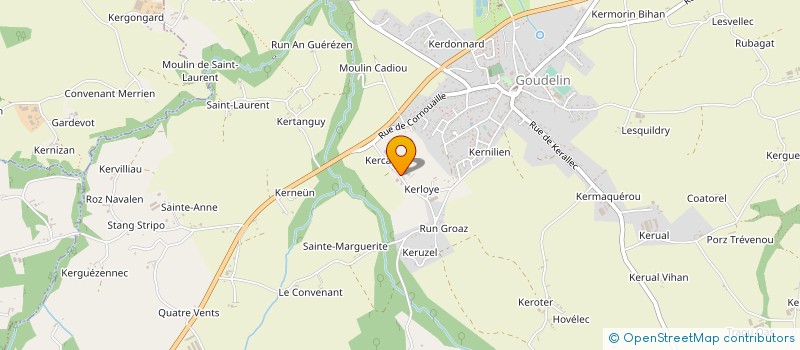 localisation de l'entreprise MONSIEUR ROMUALD GUERVILLY  GOUDELIN