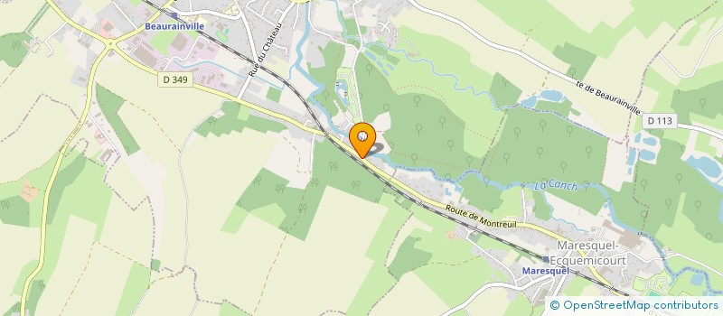 localisation de l'entreprise MONSIEUR ROMUALD GUILBERT  BEAURAINVILLE