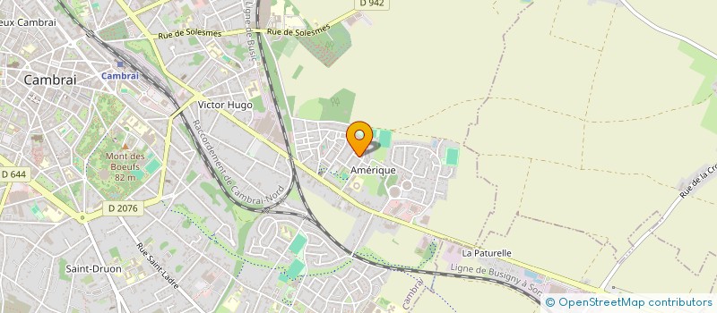 localisation de l'entreprise MONSIEUR ROMUALD HEGO  CAMBRAI