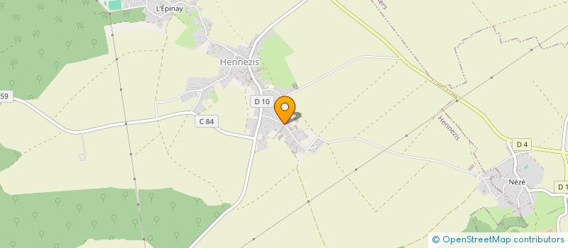 localisation de l'entreprise MONSIEUR ROMUALD HUREL  HENNEZIS