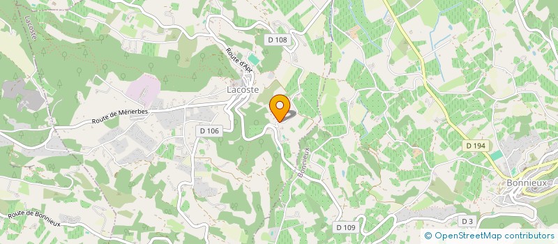 localisation de l'entreprise MONSIEUR ROMUALD JONVILLE  LACOSTE