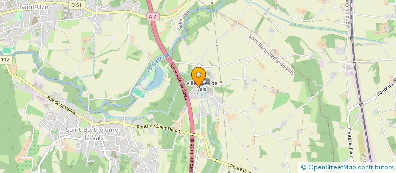 localisation de l'entreprise MONSIEUR ROMUALD JURGAND  SAINT-BARTHELEMY-DE-VALS