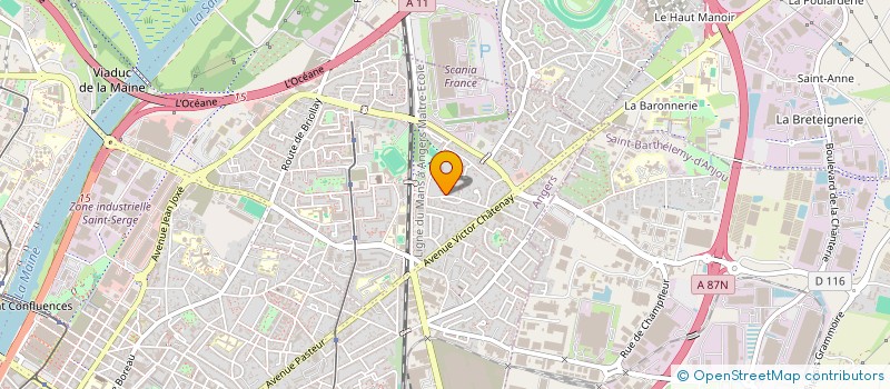 localisation de l'entreprise MONSIEUR ROMUALD KAKO à ANGERS