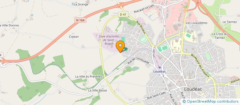 localisation de l'entreprise MONSIEUR ROMUALD LACOLOMBE à LOUDEAC