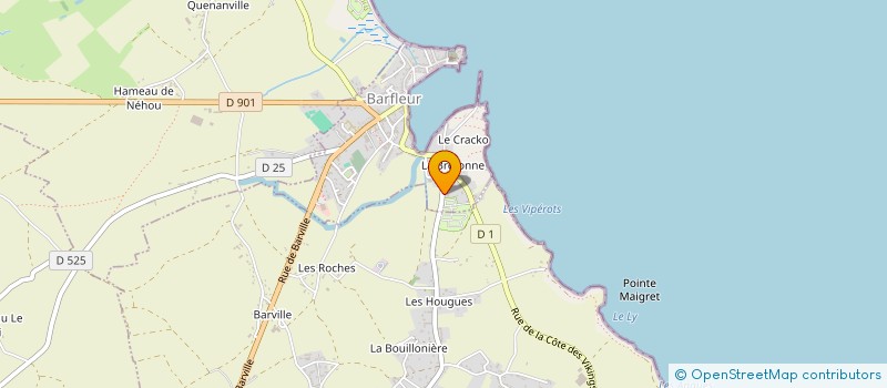 localisation de l'entreprise MONSIEUR ROMUALD LANGLOIS  BARFLEUR