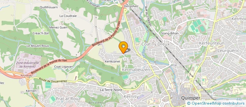 localisation de l'entreprise MONSIEUR ROMUALD LARDY à QUIMPER