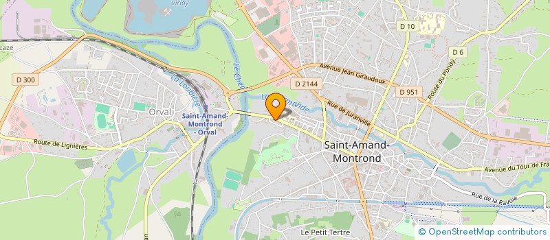 localisation de l'entreprise MONSIEUR ROMUALD LAUDAT  SAINT-AMAND-MONTROND