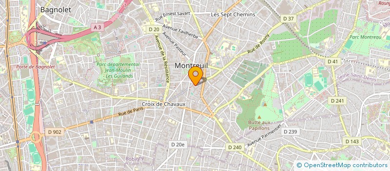 localisation de l'entreprise MONSIEUR ROMUALD LAUZIS à MONTREUIL