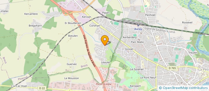 localisation de l'entreprise MONSIEUR ROMUALD LEBOUC  BRECH