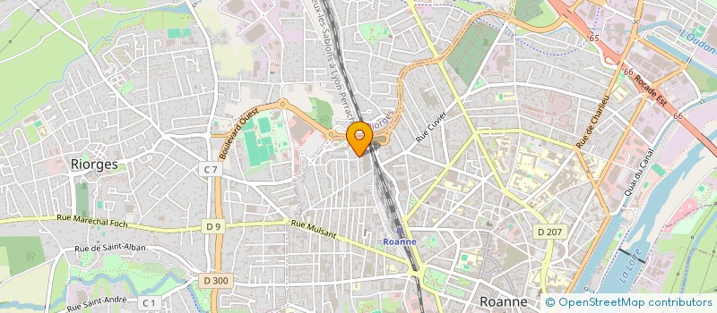 localisation de l'entreprise MONSIEUR ROMUALD LEGRAND  ROANNE