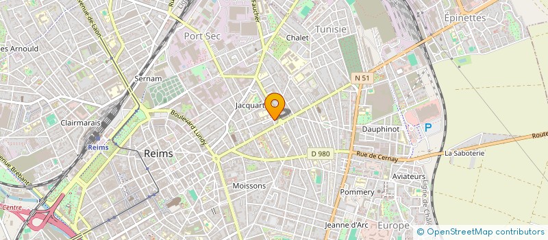 localisation de l'entreprise MONSIEUR ROMUALD LEPAGE  REIMS