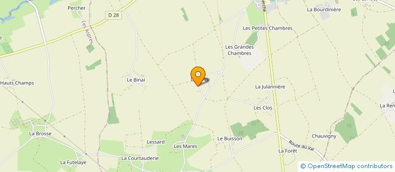 localisation de l'entreprise MONSIEUR ROMUALD LEROUX à CRULAI