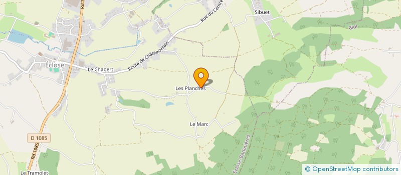 localisation de l'entreprise MONSIEUR ROMUALD LOPEZ  ECLOSE-BADINIERES