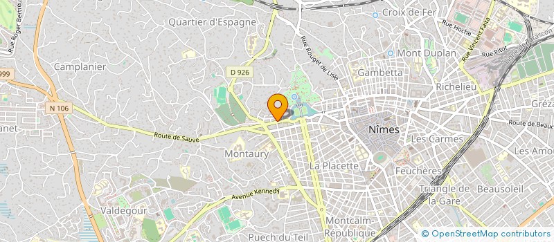 localisation de l'entreprise MONSIEUR ROMUALD LOUIS  NIMES