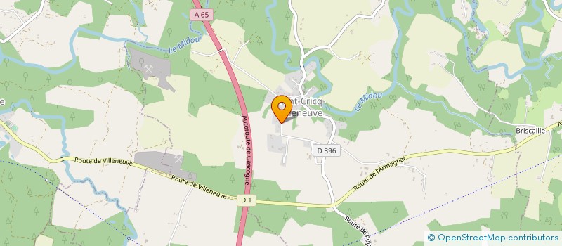 localisation de l'entreprise MONSIEUR ROMUALD LUBAT  SAINT-CRICQ-VILLENEUVE