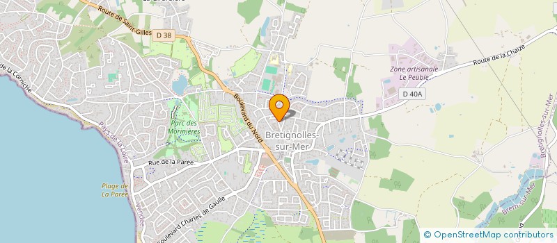 localisation de l'entreprise MONSIEUR ROMUALD MARTIN  BRETIGNOLLES-SUR-MER