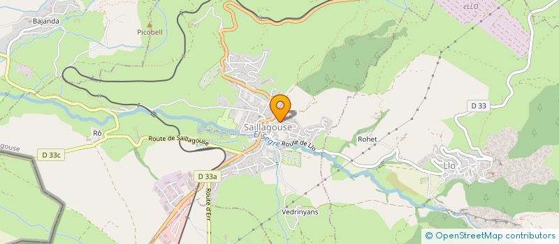 localisation de l'entreprise MONSIEUR ROMUALD MARTIN  SAILLAGOUSE