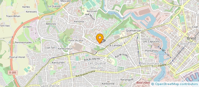 localisation de l'entreprise MONSIEUR ROMUALD MENIR à BREST