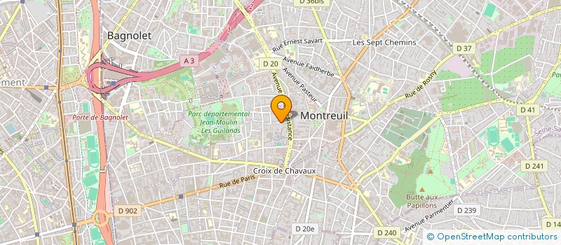 localisation de l'entreprise MONSIEUR ROMUALD MERCADIER à MONTREUIL