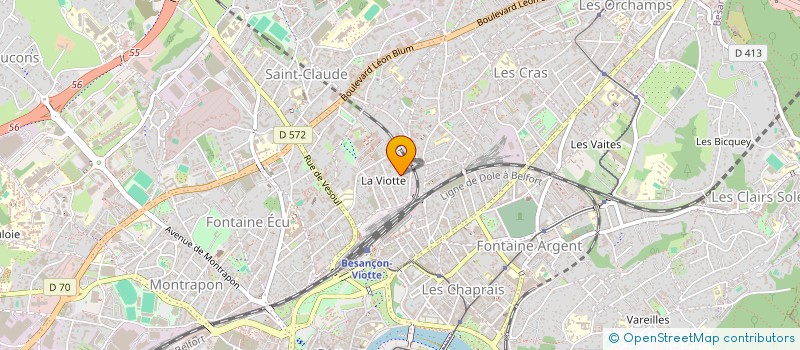 localisation de l'entreprise MONSIEUR ROMUALD MERMET-BURNET  BESANCON