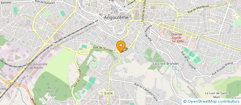 localisation de l'entreprise MONSIEUR ROMUALD MILLOT à ANGOULEME