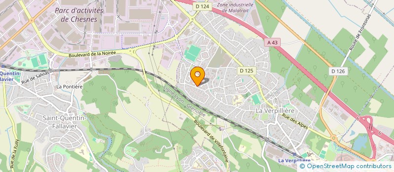 localisation de l'entreprise MONSIEUR ROMUALD MONNET à LA VERPILLIERE