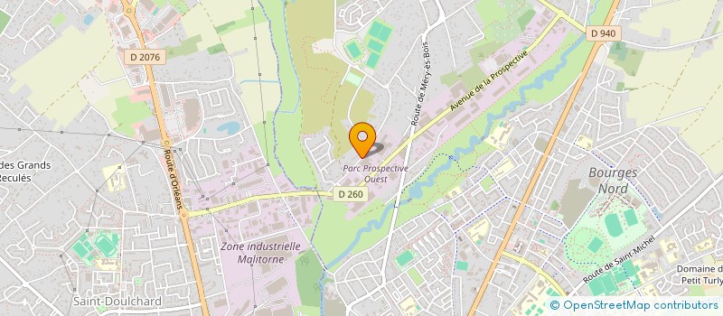 localisation de l'entreprise MONSIEUR ROMUALD MOREAU  BOURGES