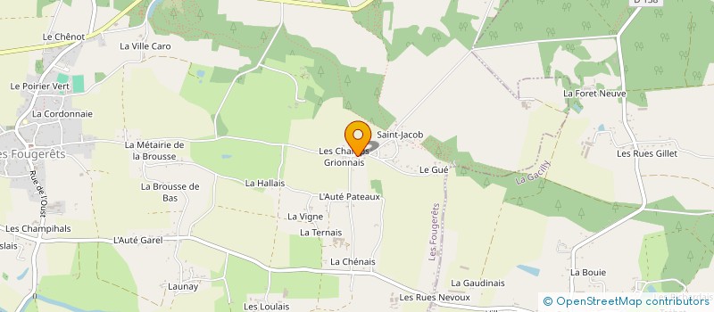 localisation de l'entreprise MONSIEUR ROMUALD NAEL  LES FOUGERETS