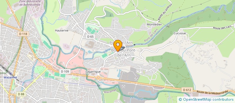 localisation de l'entreprise MONSIEUR ROMUALD NEGRE  BOUT-DU-PONT-DE-LARN