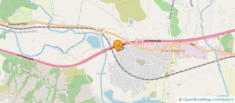 localisation de l'entreprise MONSIEUR ROMUALD NOEL  ROQUEBRUNE-SUR-ARGENS