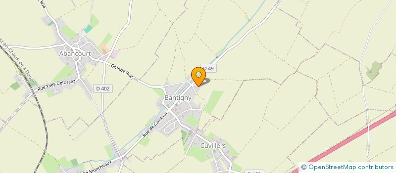 localisation de l'entreprise MONSIEUR ROMUALD OUDOUX  BANTIGNY