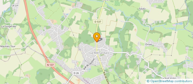 localisation de l'entreprise MONSIEUR ROMUALD PAGE  TREILLIERES