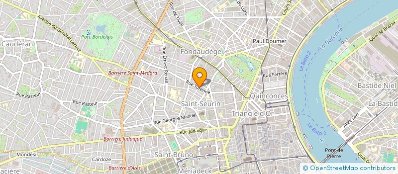 localisation de l'entreprise MONSIEUR ROMUALD PATUREAU  BORDEAUX