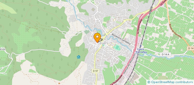 localisation de l'entreprise MONSIEUR ROMUALD PENNEL  CUERS