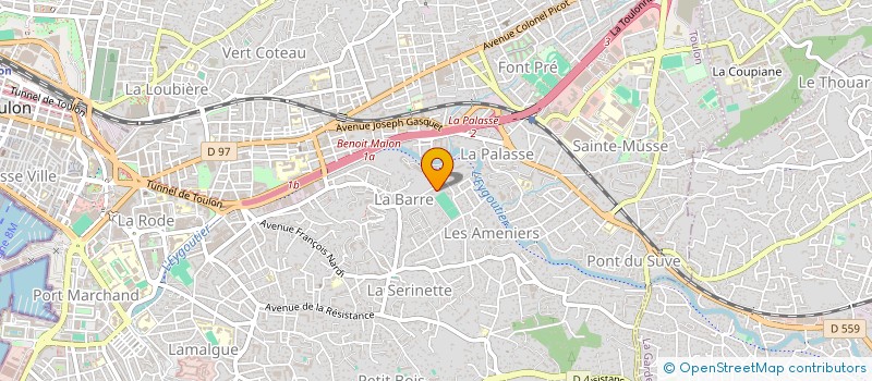 localisation de l'entreprise MONSIEUR ROMUALD PENVEN  TOULON