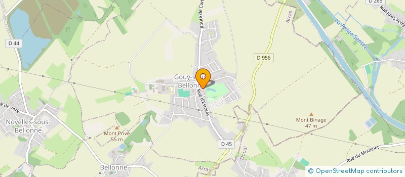 localisation de l'entreprise MONSIEUR ROMUALD PETIT  GOUY-SOUS-BELLONNE