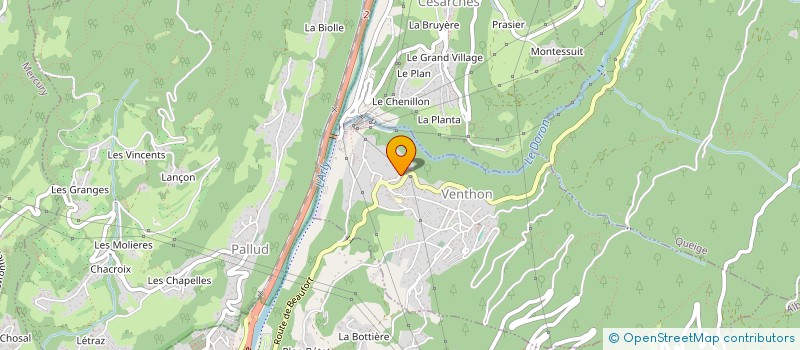 localisation de l'entreprise MONSIEUR ROMUALD PEZ  VENTHON