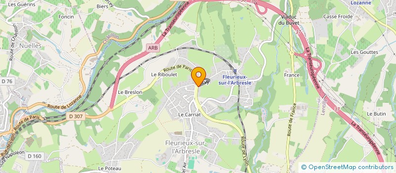 localisation de l'entreprise MONSIEUR ROMUALD PINA  FLEURIEUX SUR L'ARBRESLE