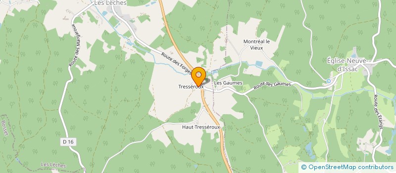 localisation de l'entreprise MONSIEUR ROMUALD PIVETEAU  LES LECHES