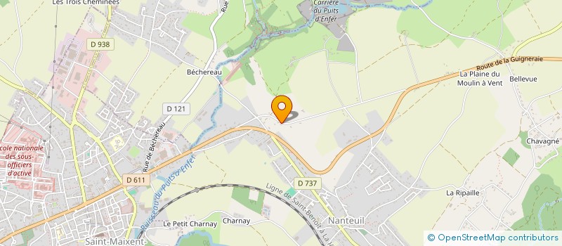 localisation de l'entreprise MONSIEUR ROMUALD POUPEAU  NANTEUIL